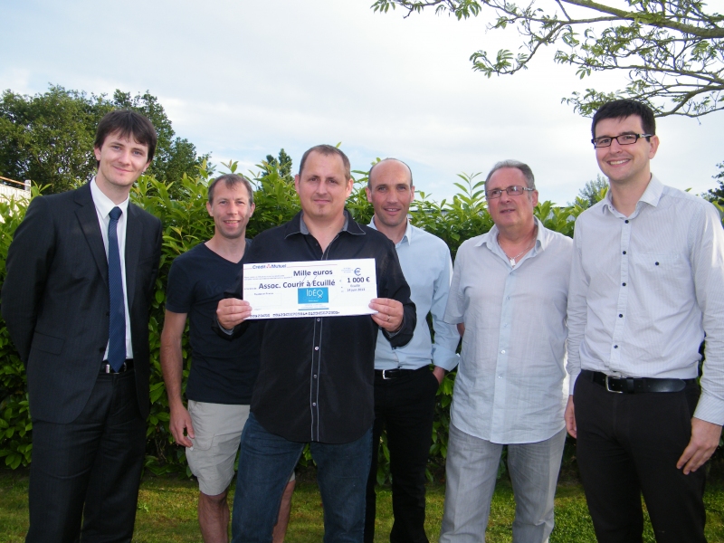 Remise de don par Idéo Conseil à l'association organisatrice du Trail d'Ecuillé, Ideo audit - Contact